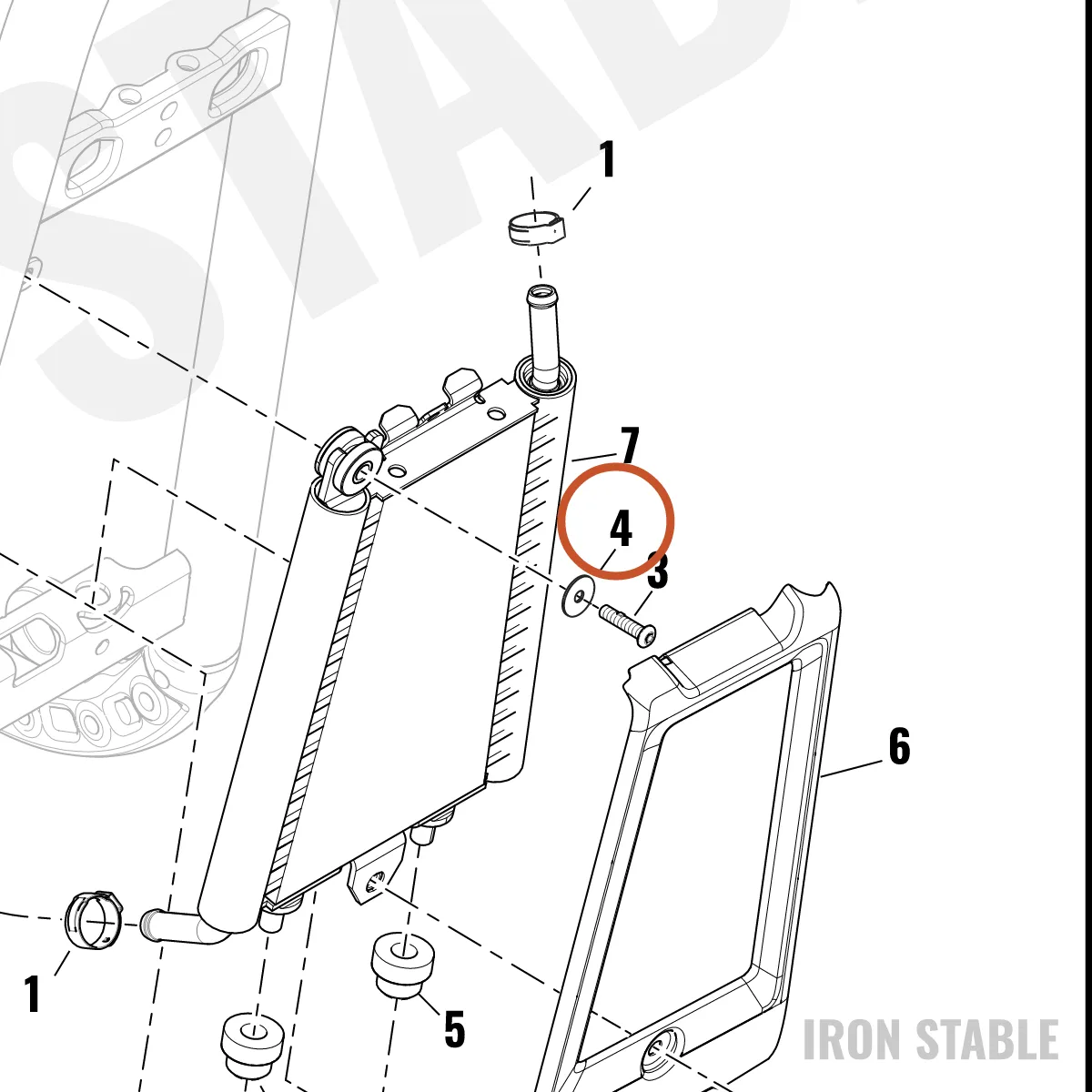 Harley-Davidson Washer, Stainless Steel