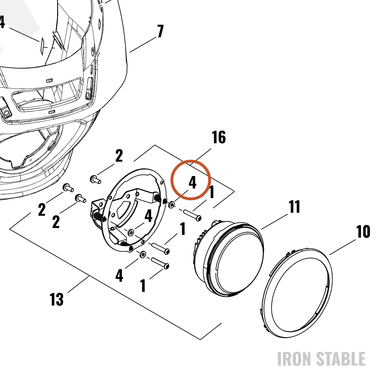 Harley-Davidson Washer, Neoprene