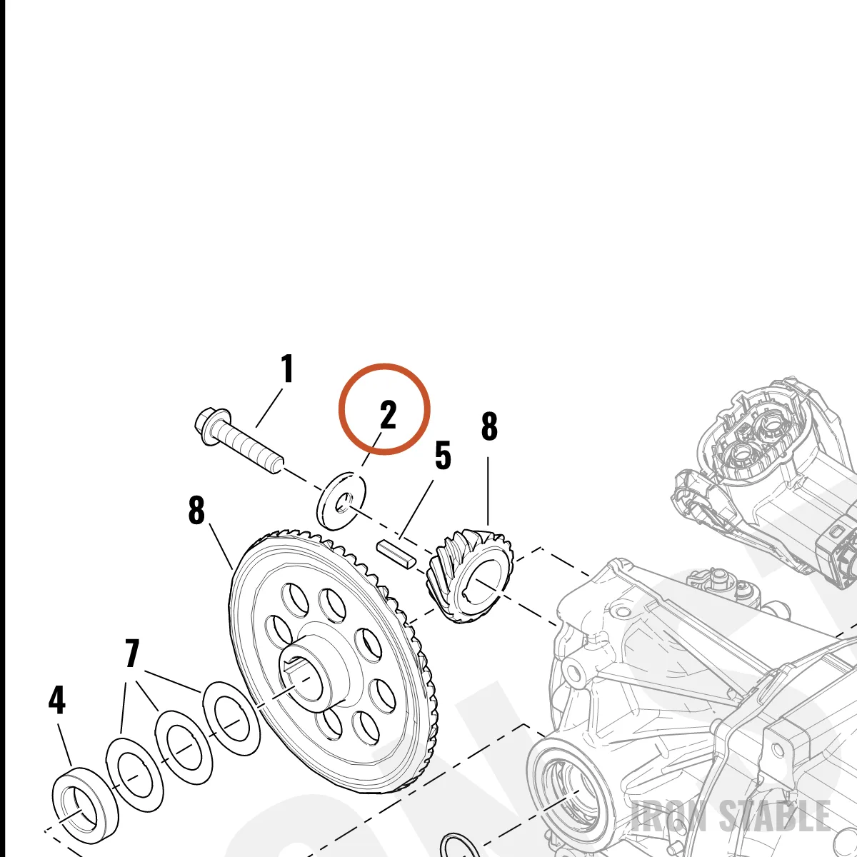 Harley-Davidson Washer, Pinion