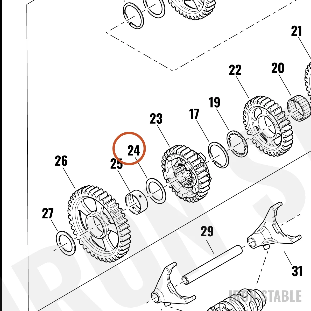 Harley-Davidson Washer, Plain