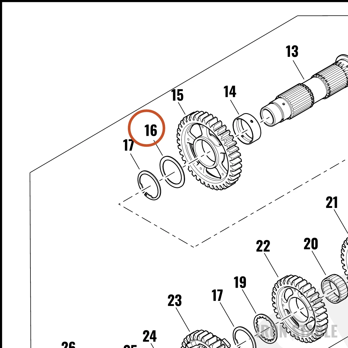 Harley-Davidson Washer, Plain