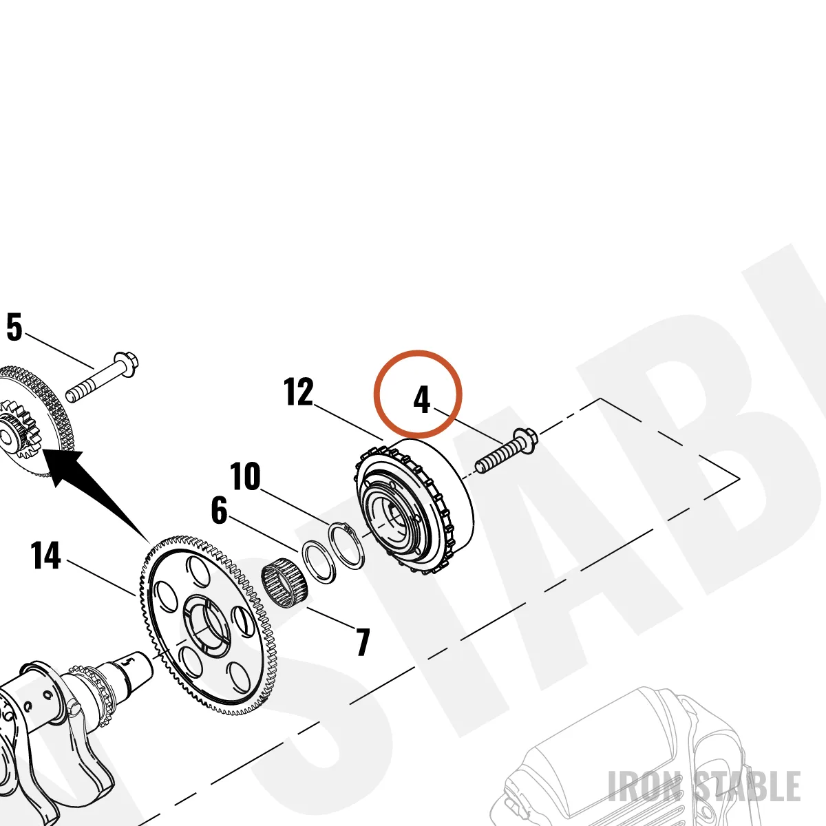 Harley-Davidson Screw Hex Flange Hd M14x70