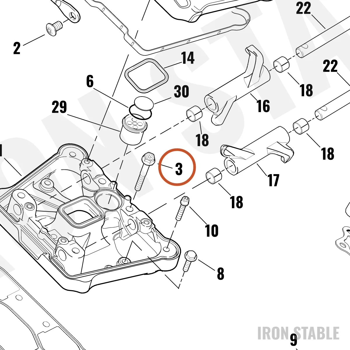 Harley-Davidson Screw, Hex Flange/Lock