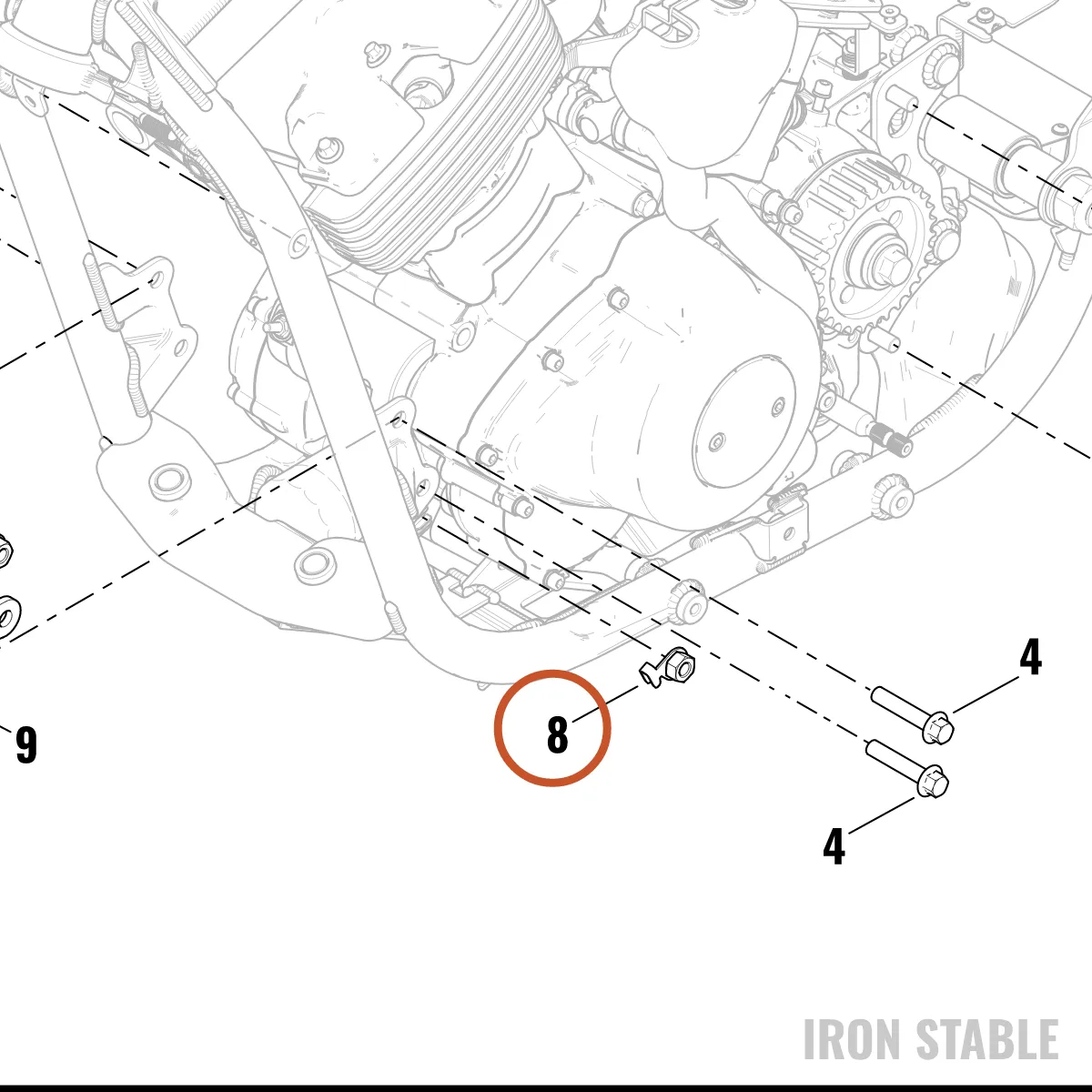 Harley-Davidson Nut, Flag