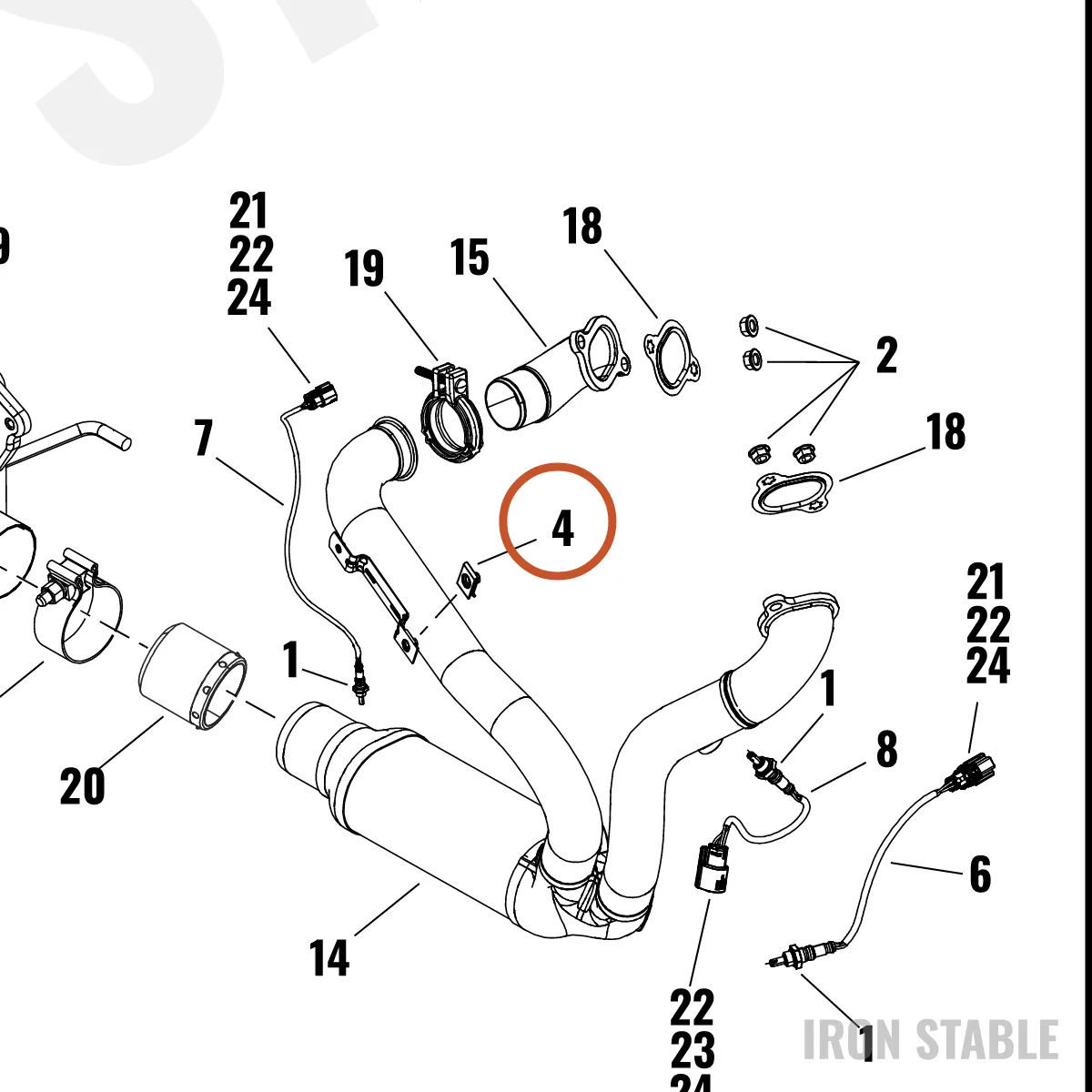 Harley-Davidson Clip, End Cap Mounting