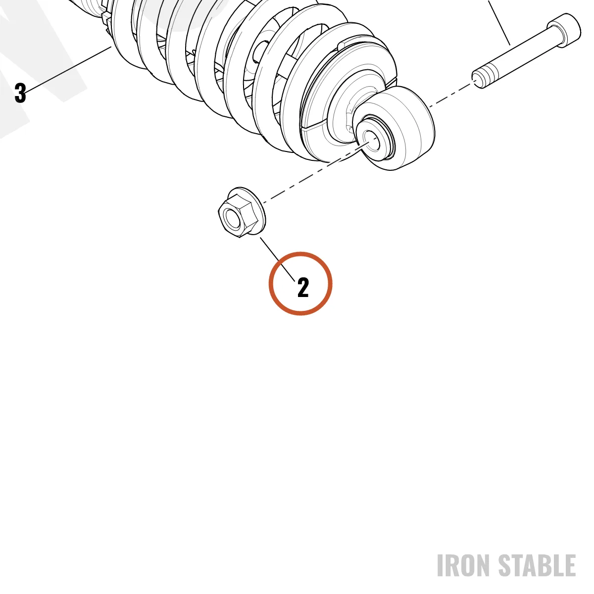 Harley-Davidson Nut, Cust, Nut, Flange