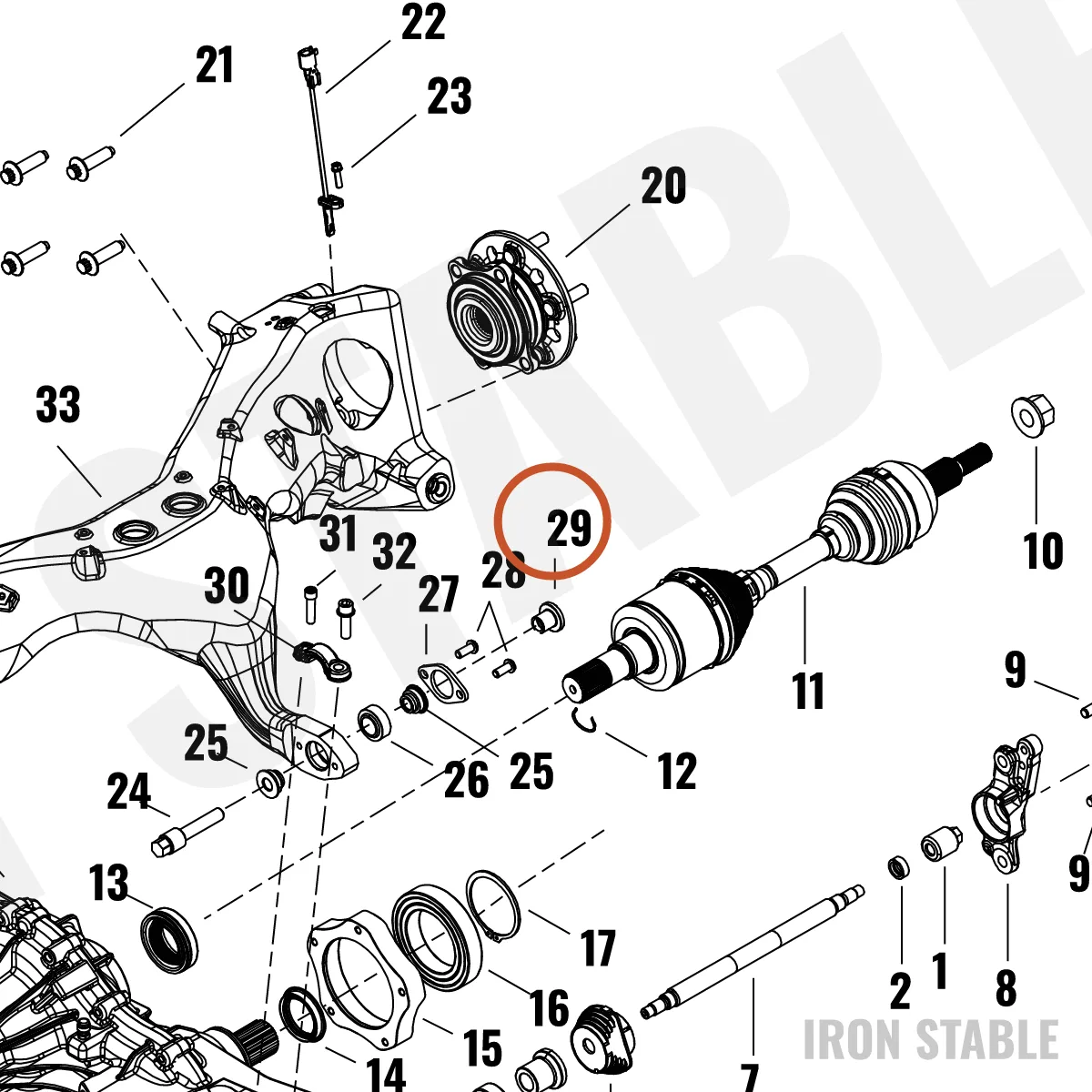 Harley-Davidson Nut, Cust, D-Shape