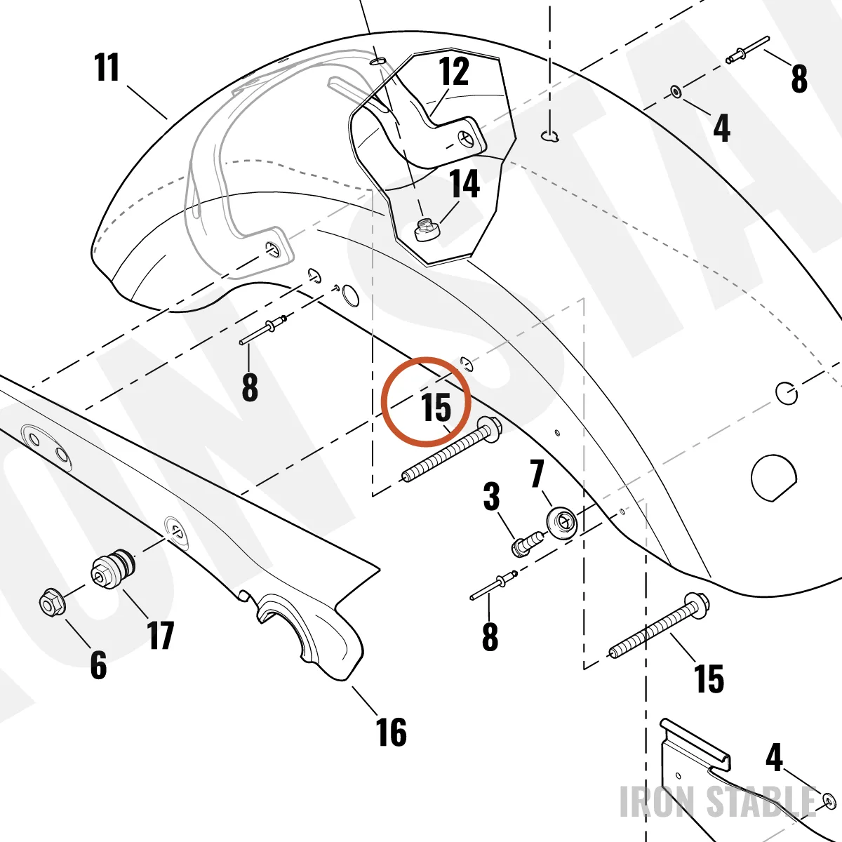 Harley-Davidson Screw, Flange Hd, Hex Cap