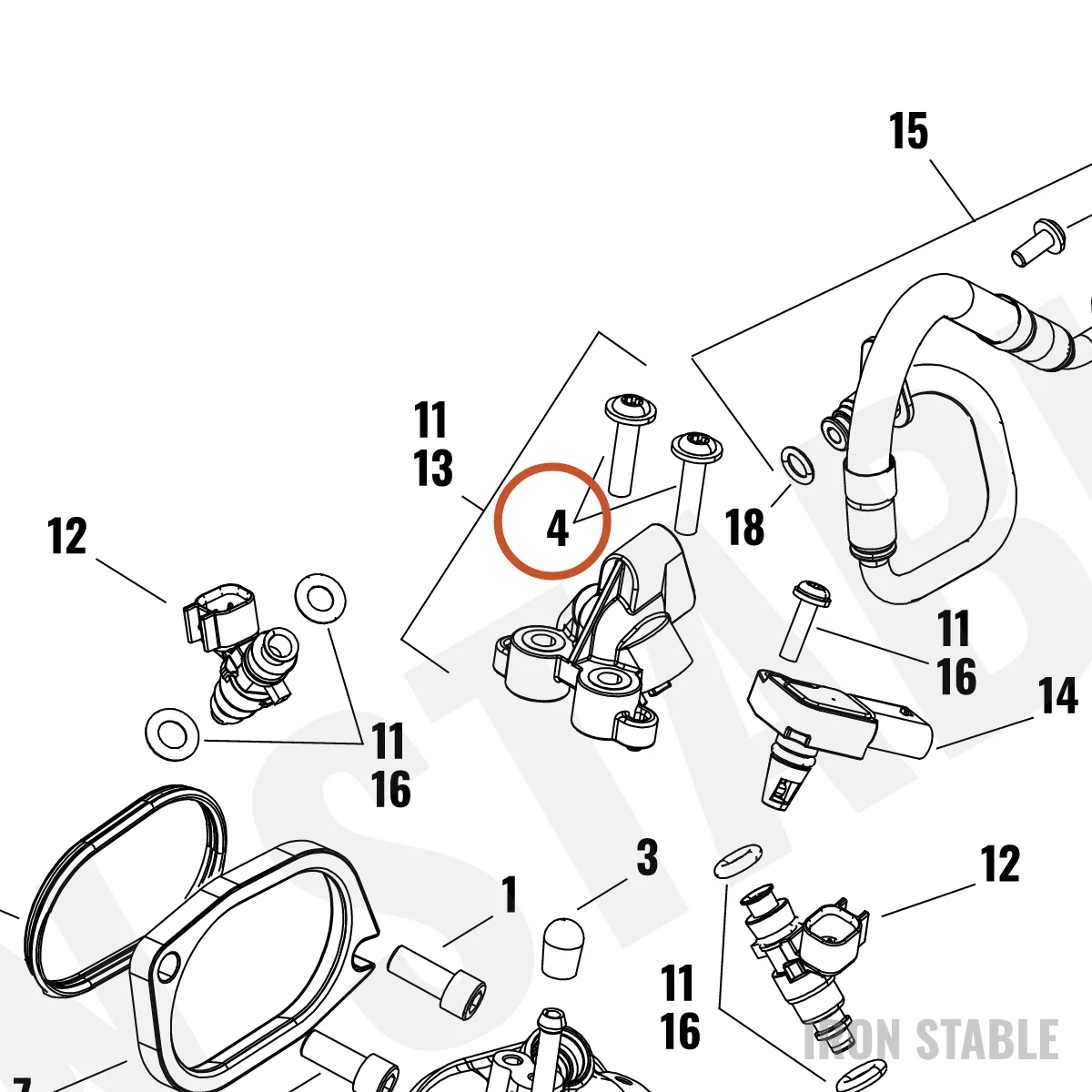 Harley-Davidson Screw, Cust, Flange, Torx T30, M6x