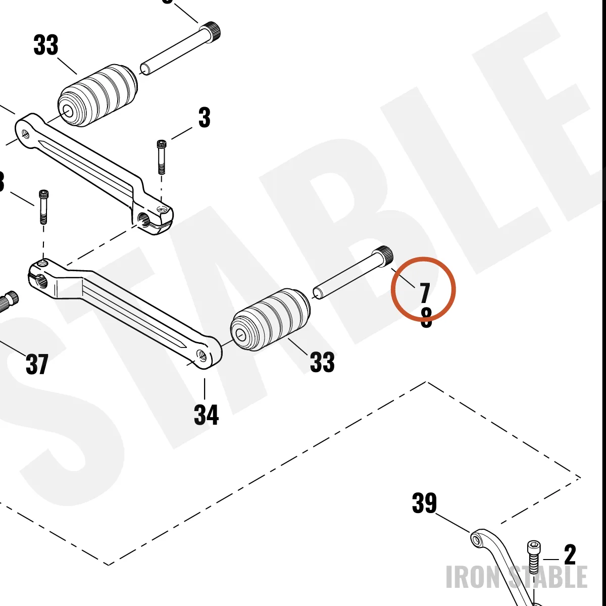 Harley-Davidson Screw, Cust, Hex Skt, Black/Lock