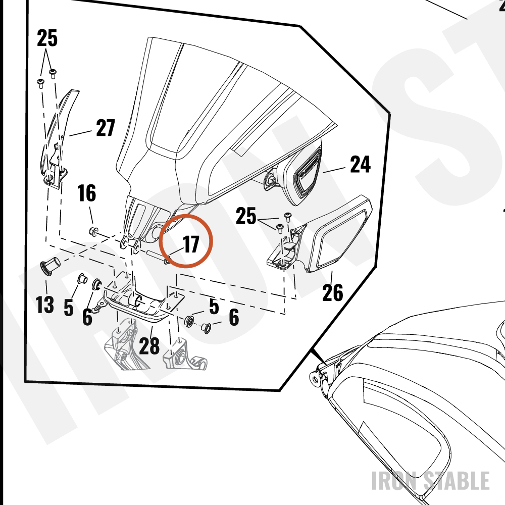 Harley-Davidson Screw, Cust, Hex Flange, 6 Lobe, M