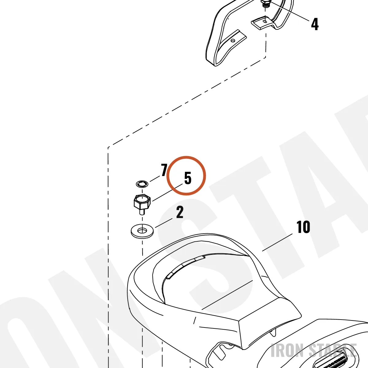 Harley-Davidson Screw, Cust, Seat