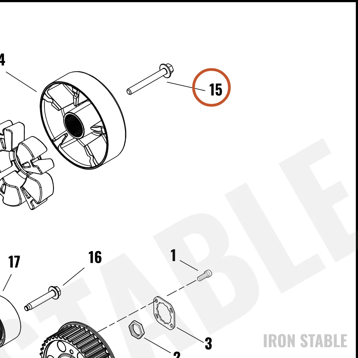 Harley-Davidson Screw, Cust, M10x1.5x85, Lh, Flang