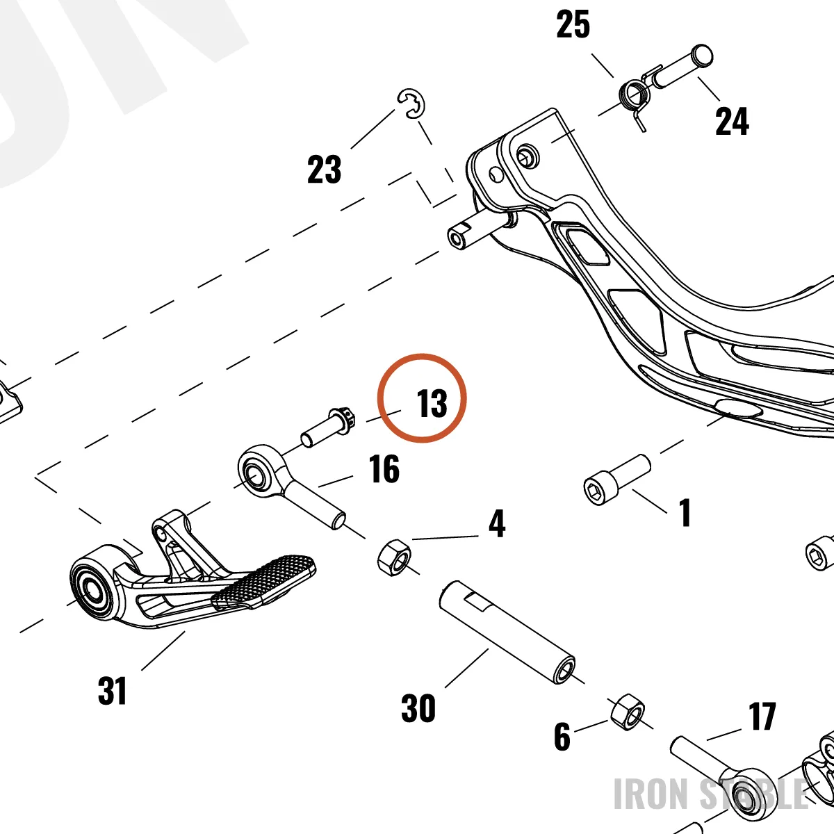 Harley-Davidson Screw, Cust, Bk