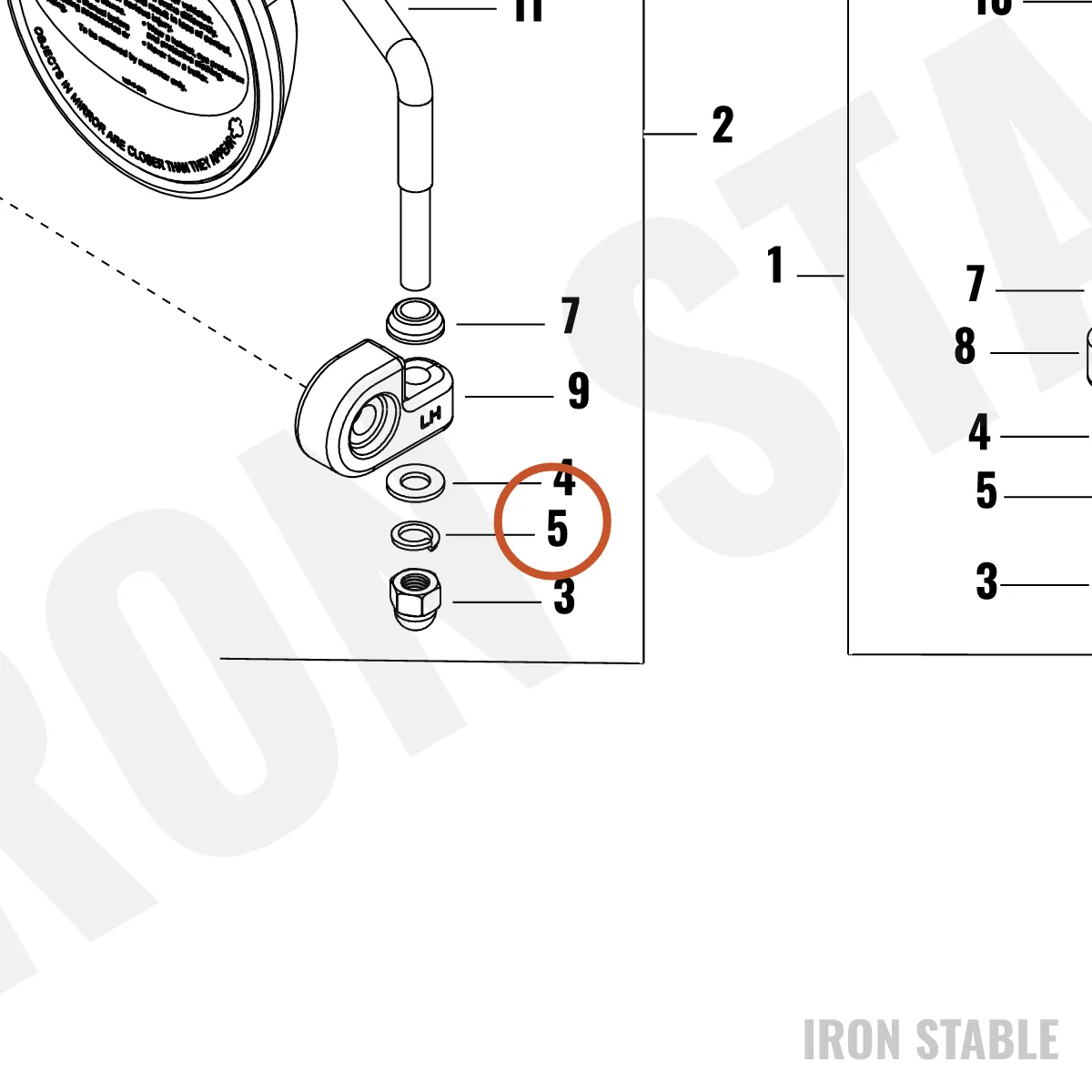 Harley-Davidson Washer, Cust, 8.4x1.6x22