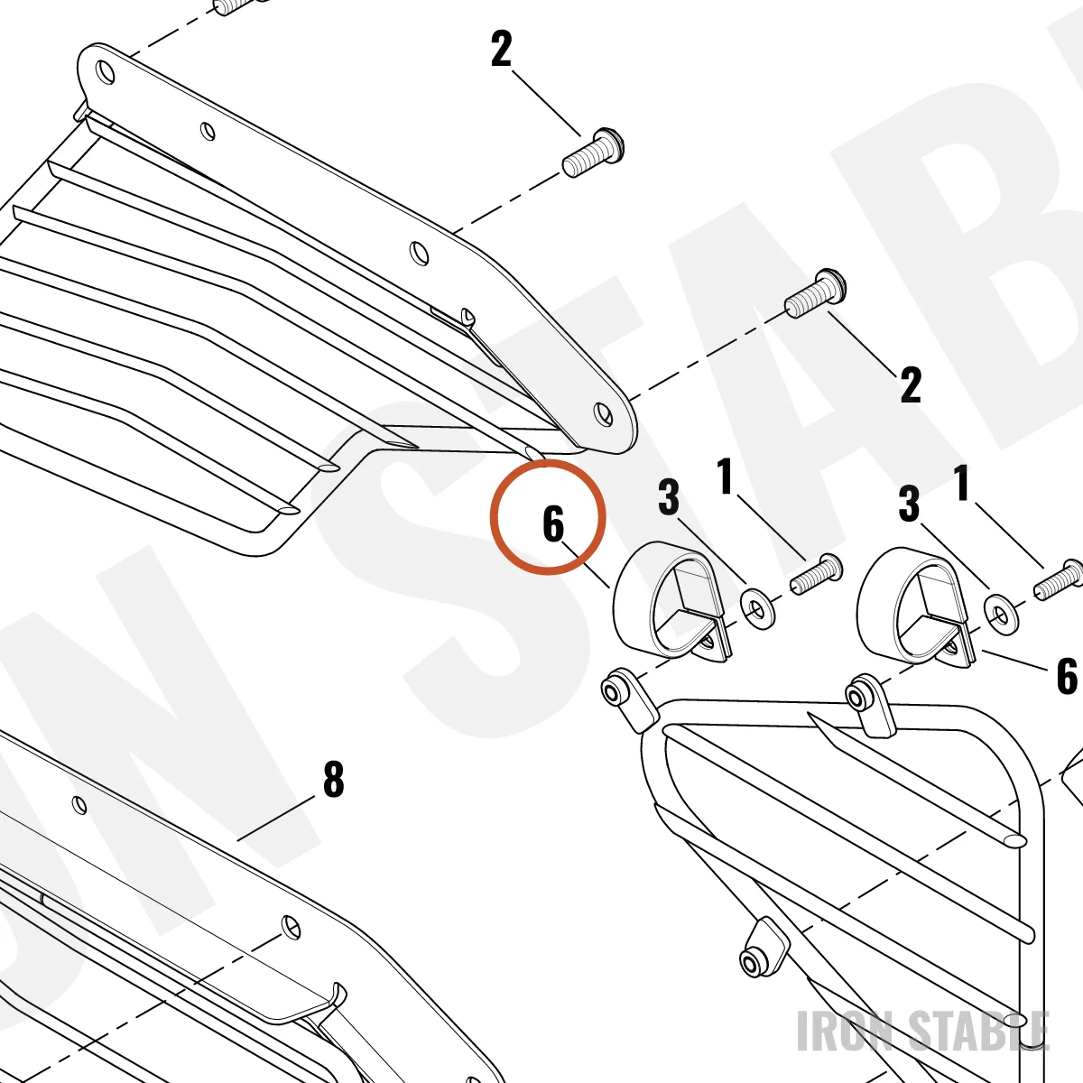 Harley-Davidson Clamp, P, Lock