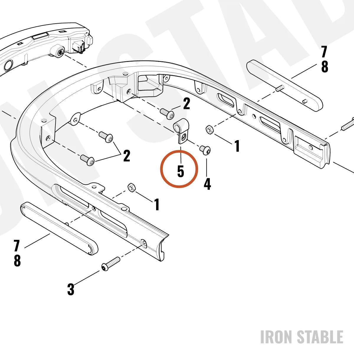 Harley-Davidson Clamp, P, Clip