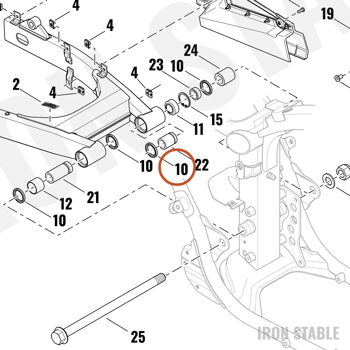 Harley-Davidson Seal, Radial, Swing Arm Pivot