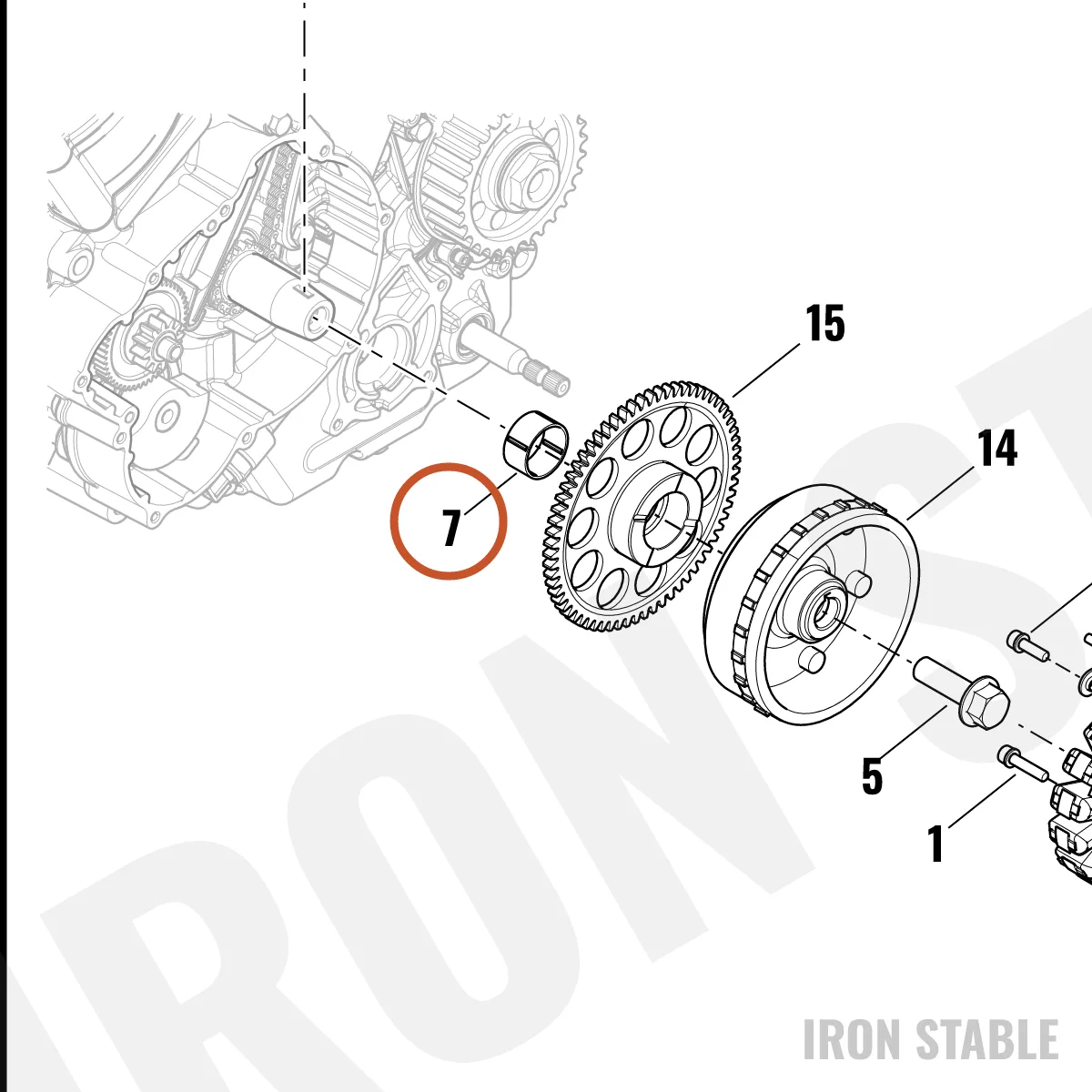 Harley-Davidson Bearing, Needle Roller
