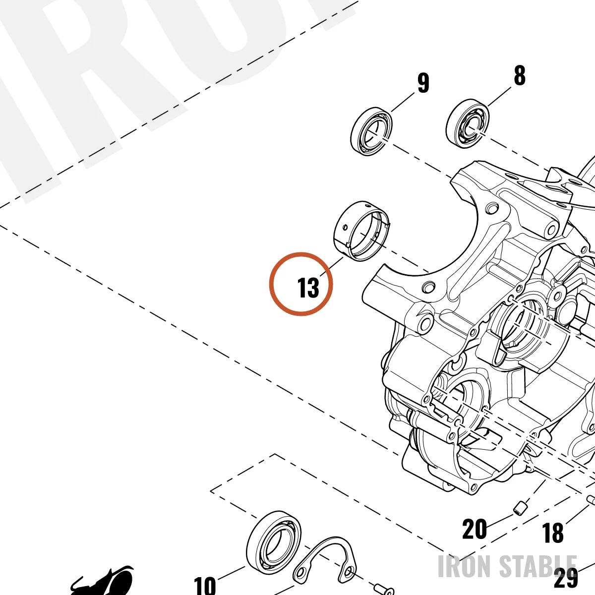 Harley-Davidson Bushing, Plain, X