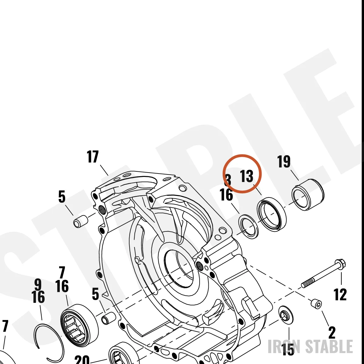 Harley-Davidson Seal, Rdl Shft, X