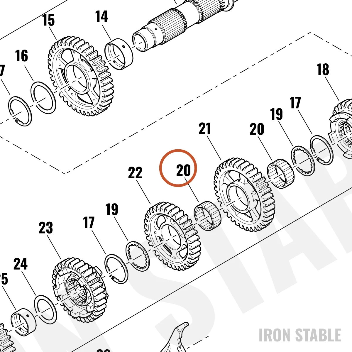 Harley-Davidson Bearing, Roll Elem, Needle