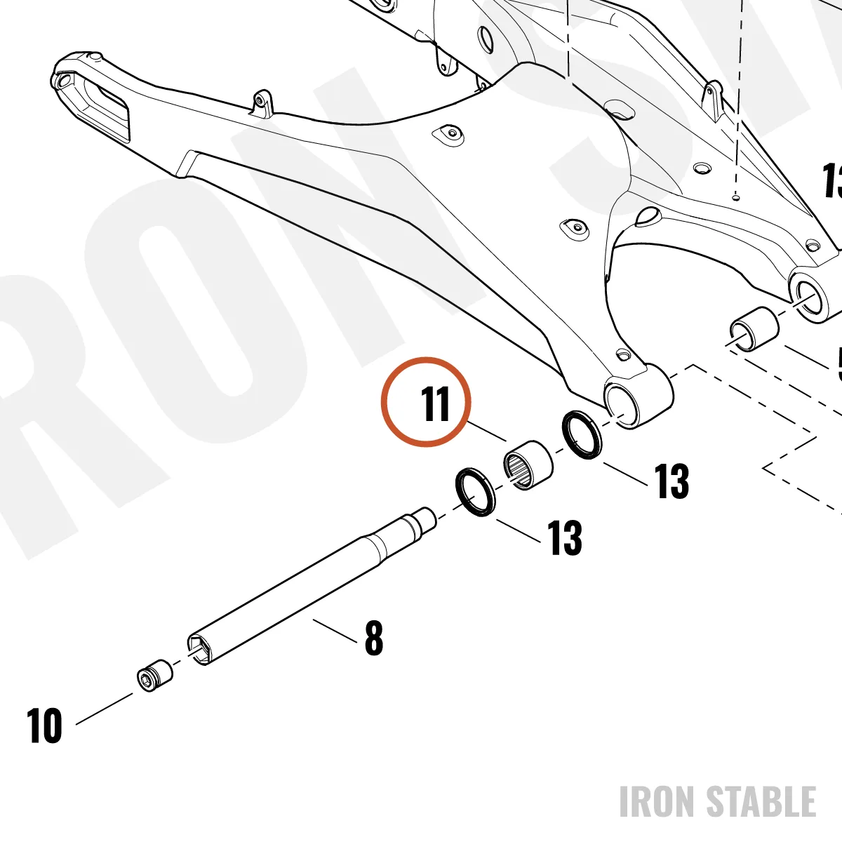Harley-Davidson Bearing, Roll Elem, Swingarm