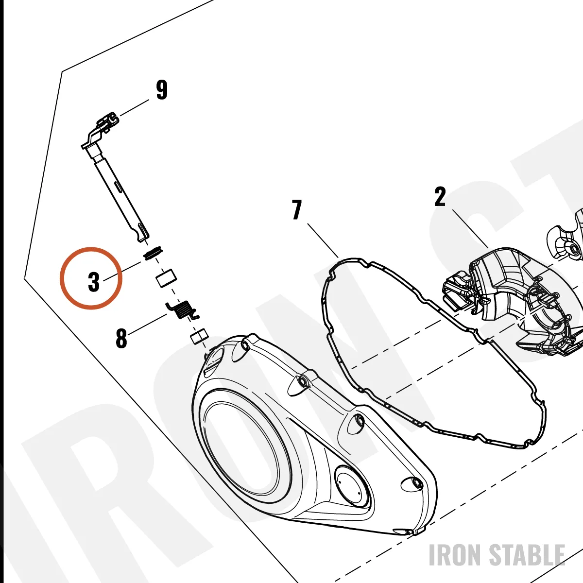 Harley-Davidson Seal, Rdl Shft, Clutch Actr