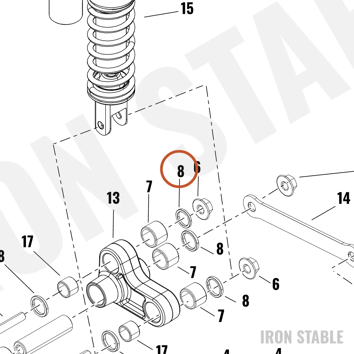 Harley-Davidson Dust Seal, Bearing, Linkage