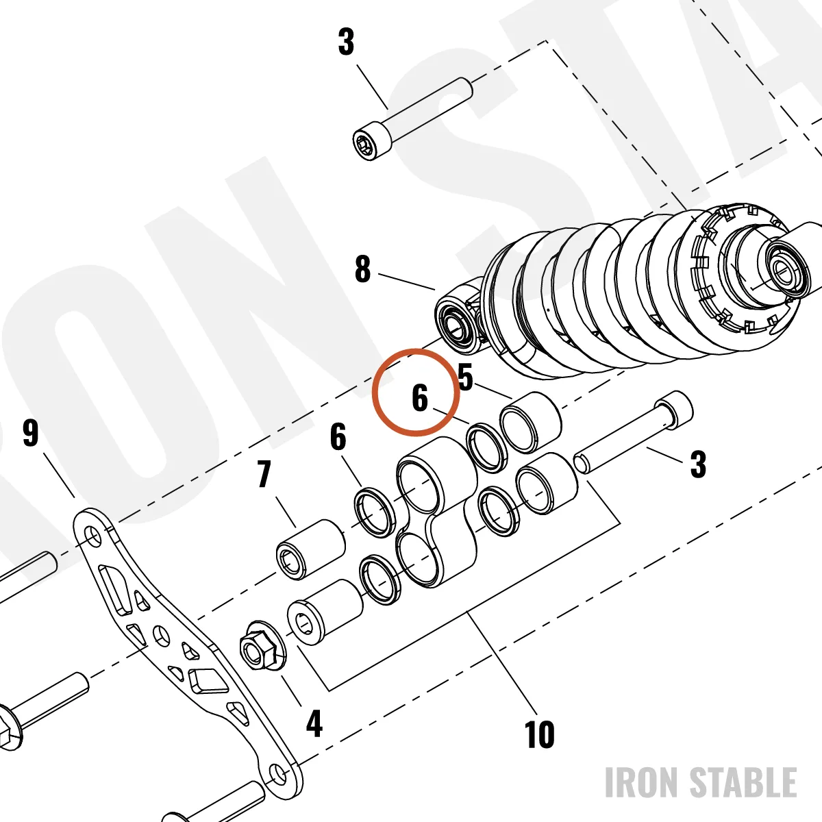 Harley-Davidson Bushing, Plain, Linkage