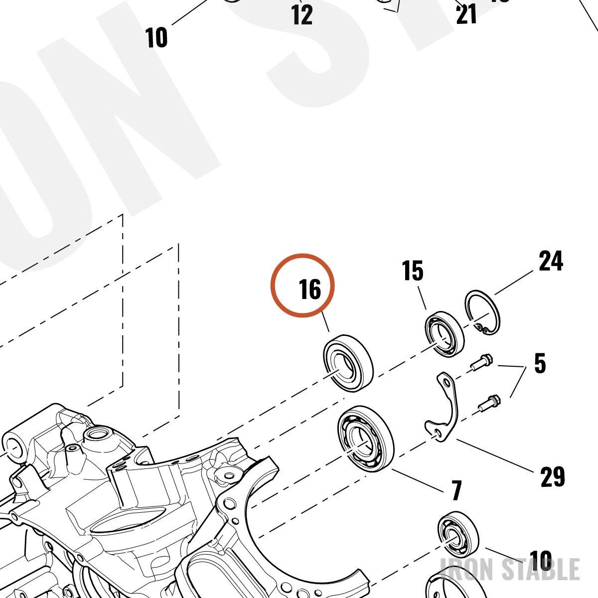 Harley-Davidson Bearing, Roll Elem, Single Row B