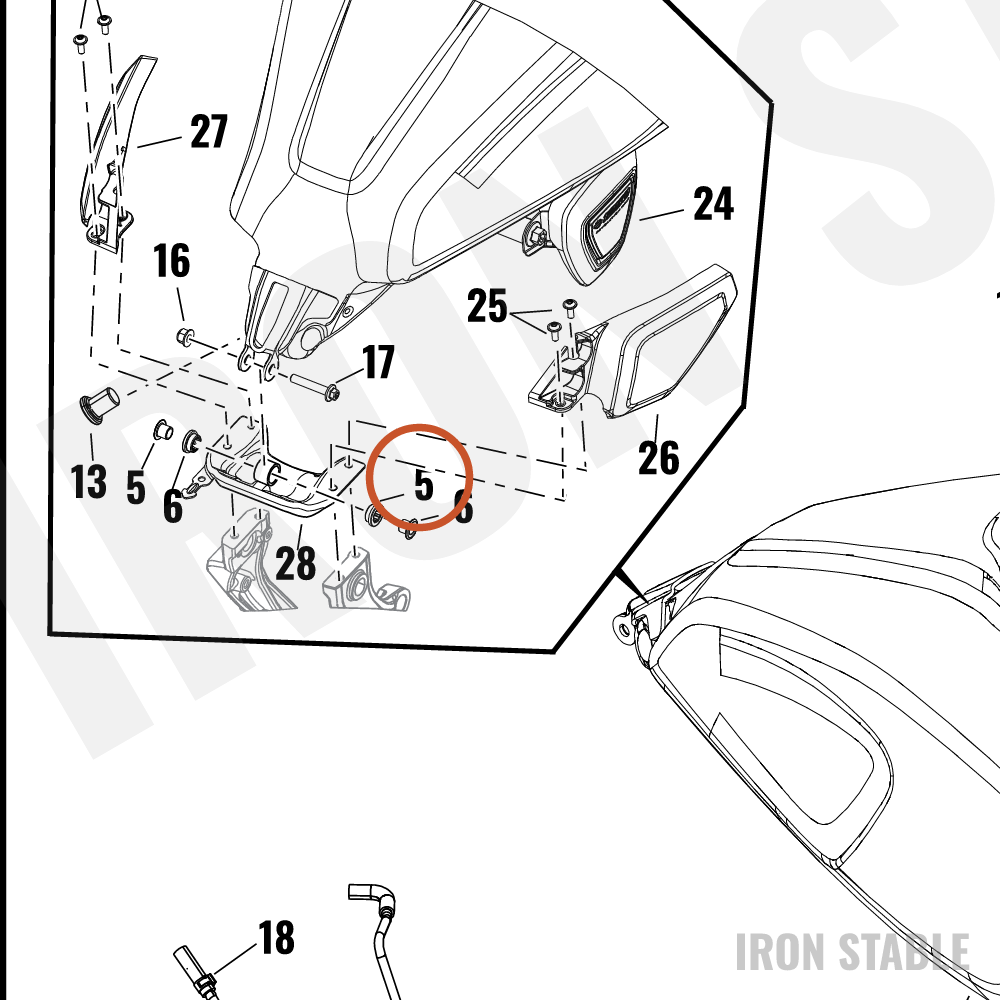 Harley-Davidson Bushing, Plain, Fuel Tank Mounti