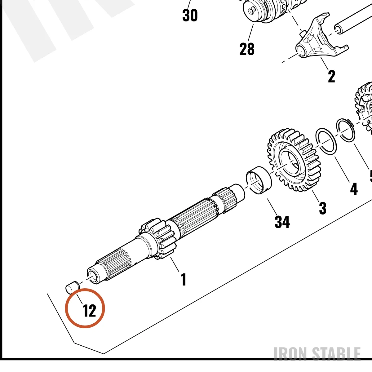 Harley-Davidson Bushing, Plain, Input Shaft