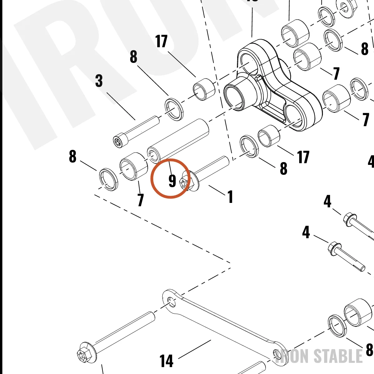 Harley-Davidson Bushing, Plain, Linkage