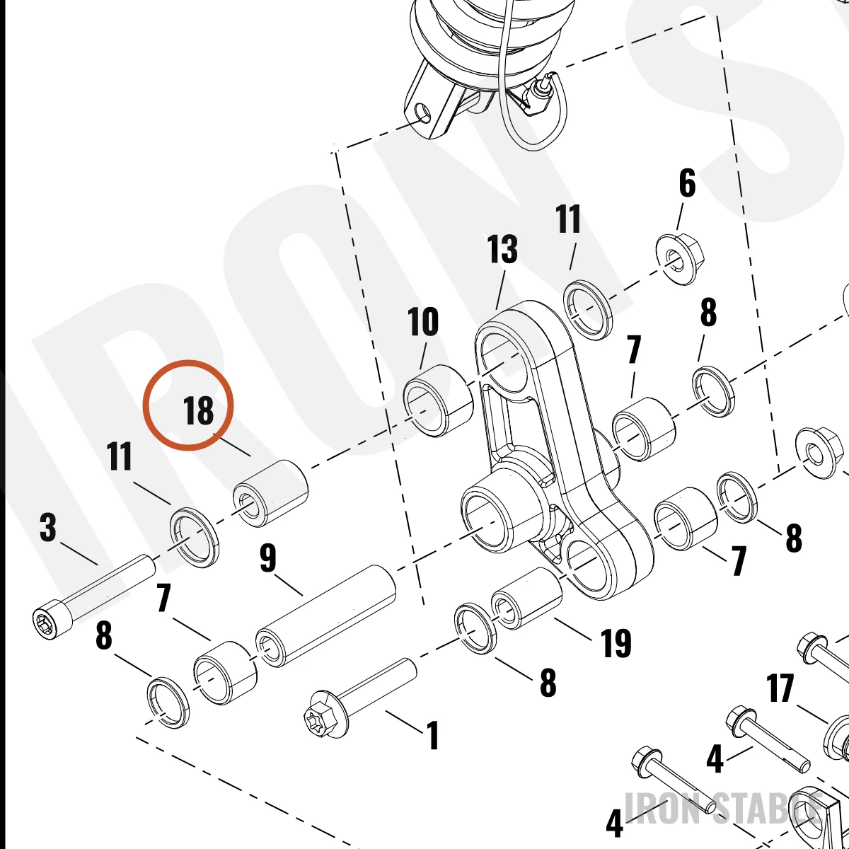 Harley-Davidson Bushing, Plain, Linkage