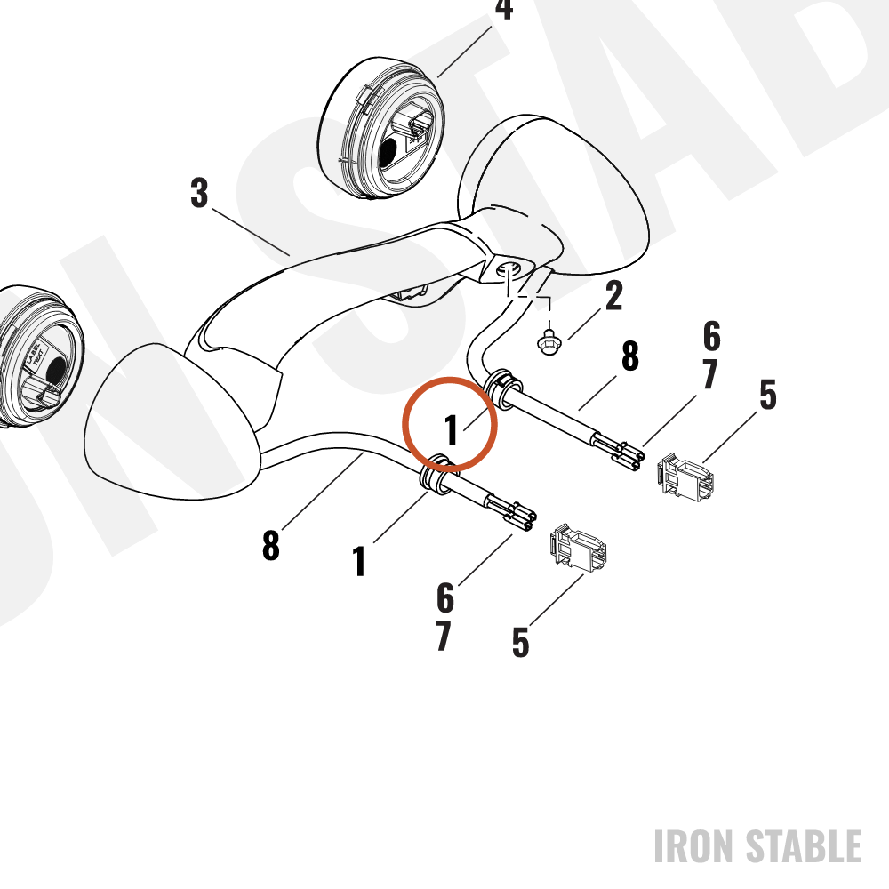 Harley-Davidson Bushing, Plain, Shorty, Nylon, 0