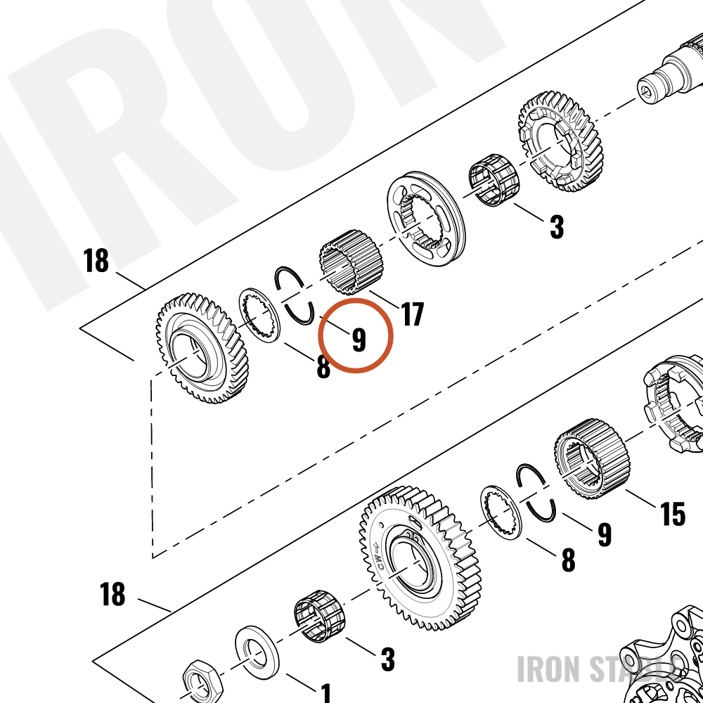Harley-Davidson Ring, Retg, Securing Segment