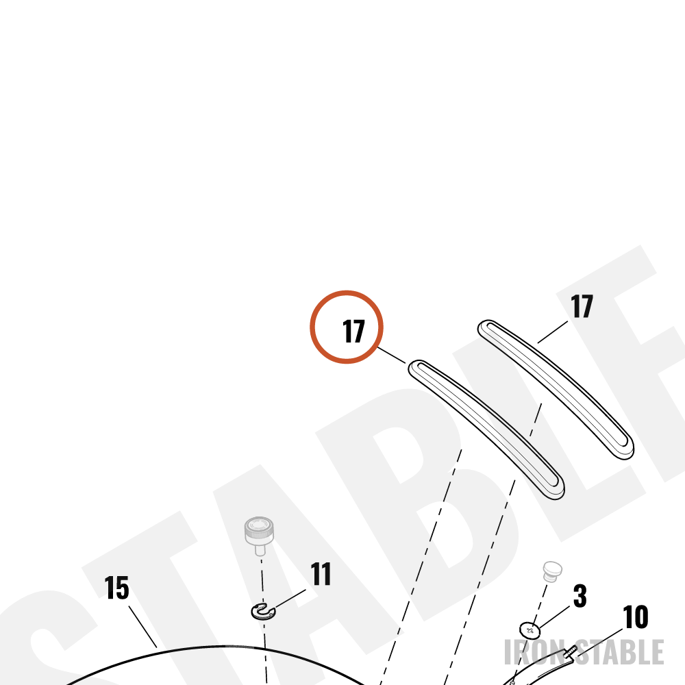 Harley-Davidson Pad Assembly, Rr Fndr