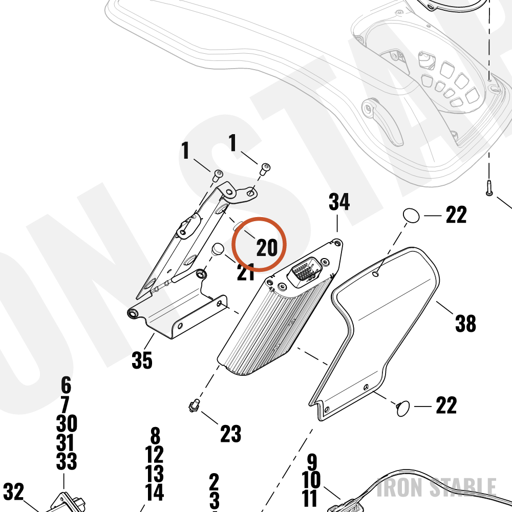 Harley-Davidson Pad, Rubber