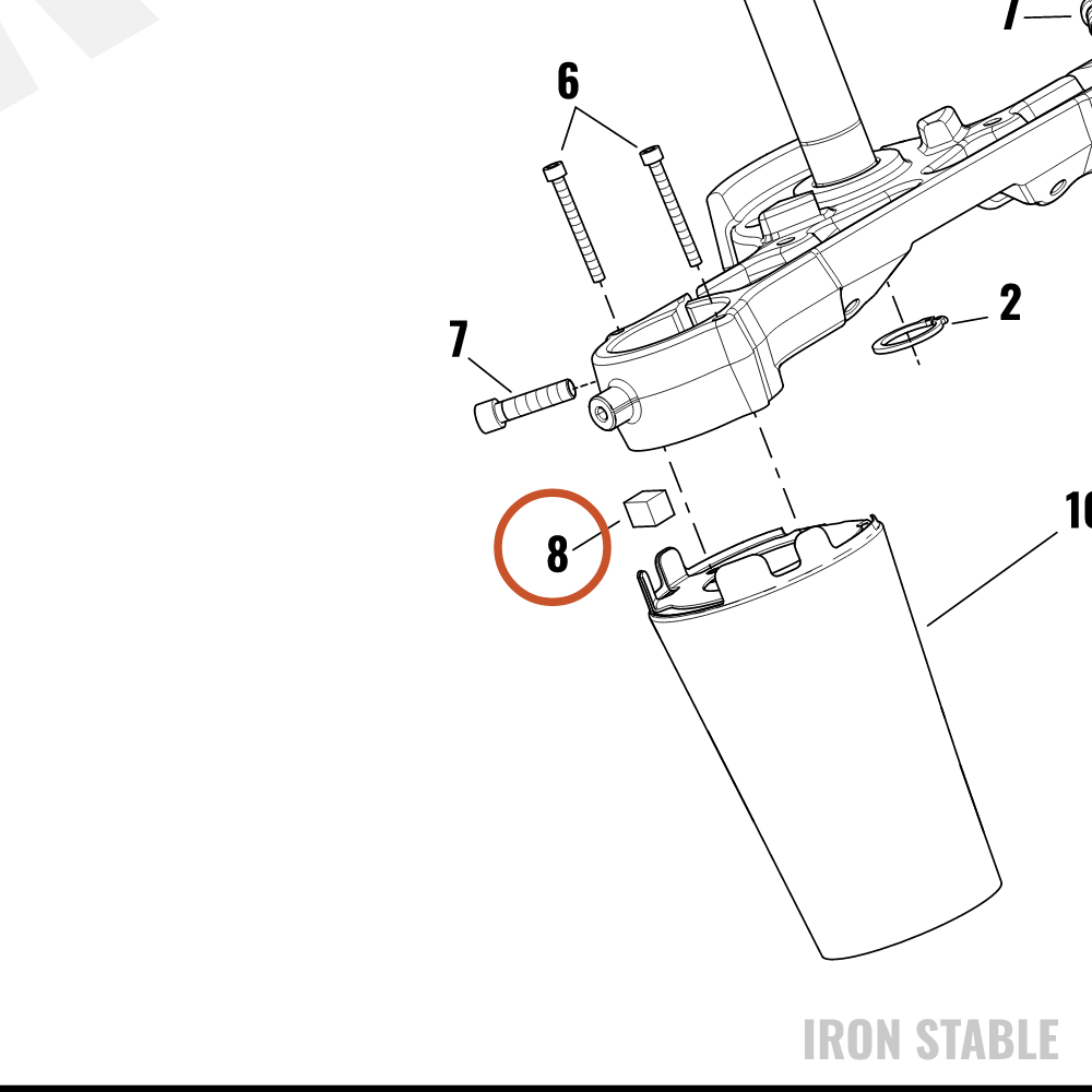 Harley-Davidson Pad, Isol, Rear Nacelle