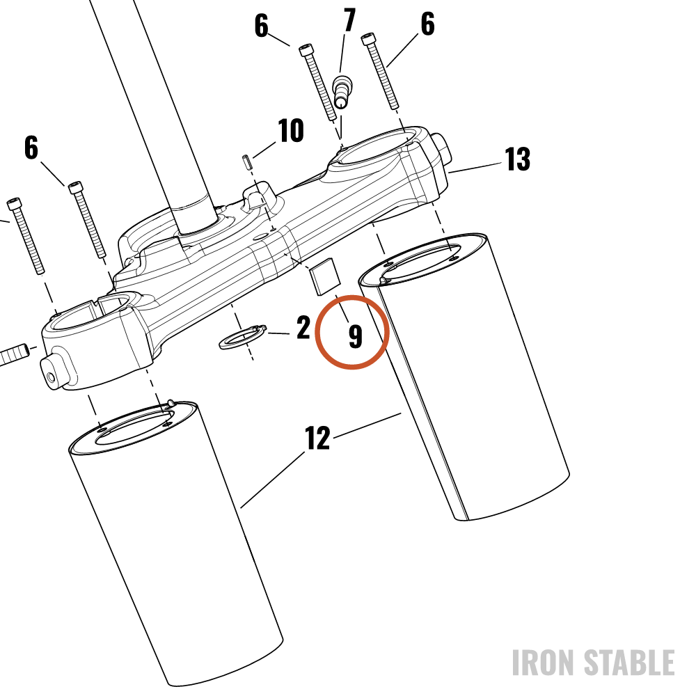 Harley-Davidson Pad, Isol, Rubber