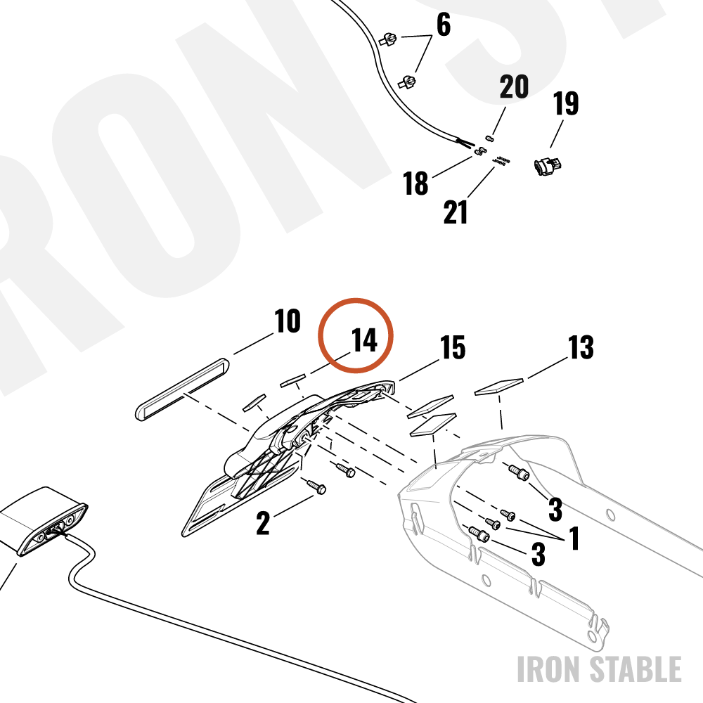Harley-Davidson Pad, Foam