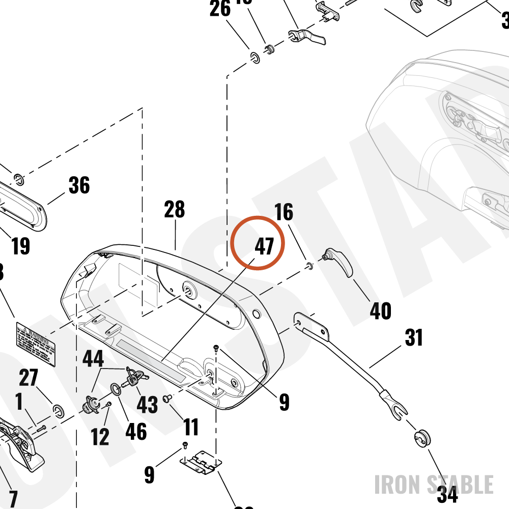 Harley-Davidson Tape, Mounting, Velcro, Hook