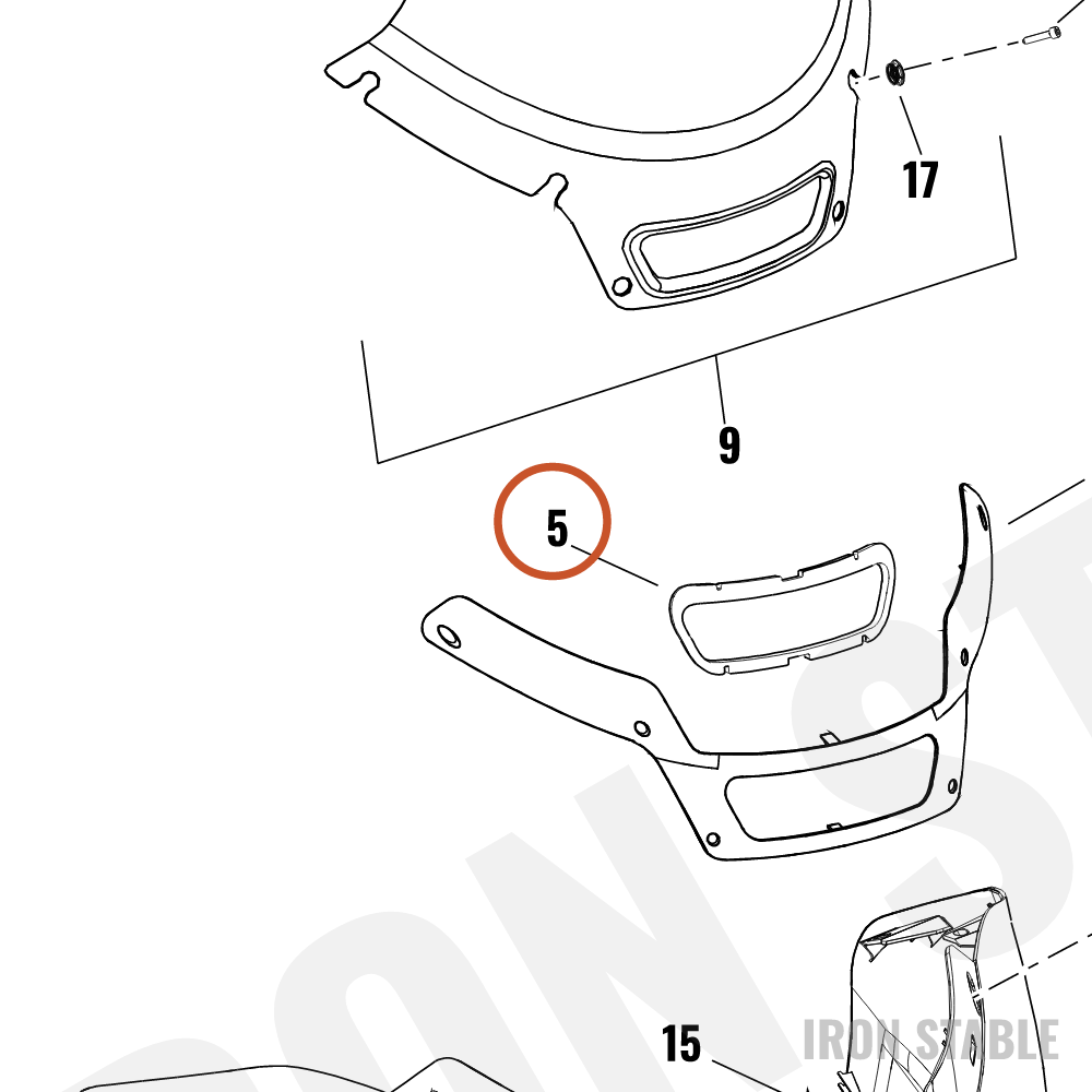 Harley-Davidson Pad, Isol, Air Duct