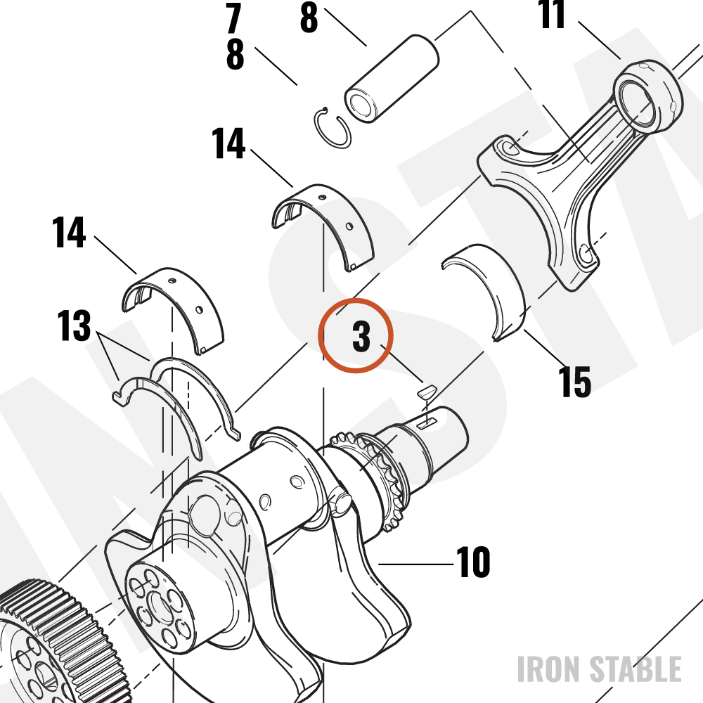 Harley-Davidson Key, Woodruff