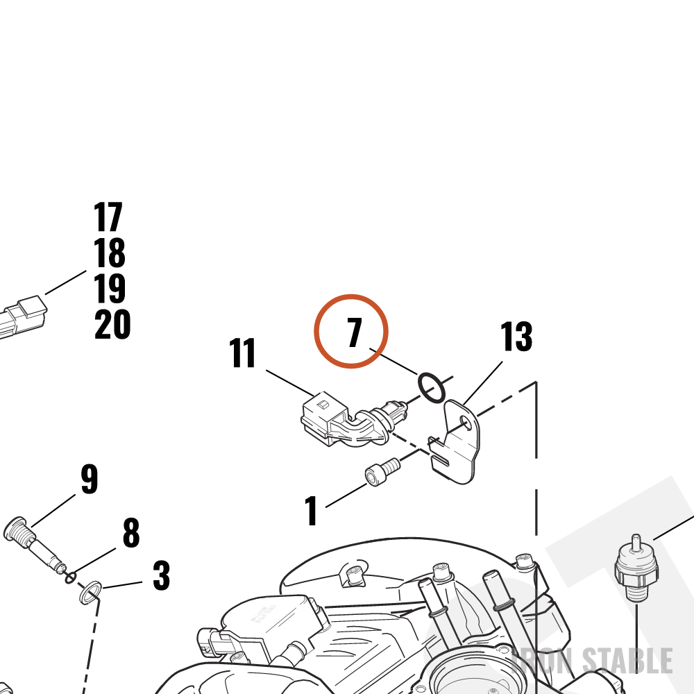 Harley-Davidson O-Ring, Air Intake Temperature