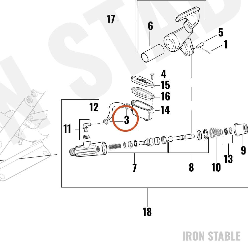 Harley-Davidson Hose Clip