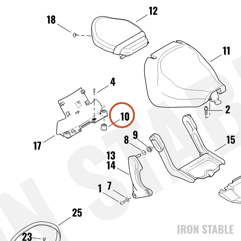 Harley-Davidson Seat Grommet