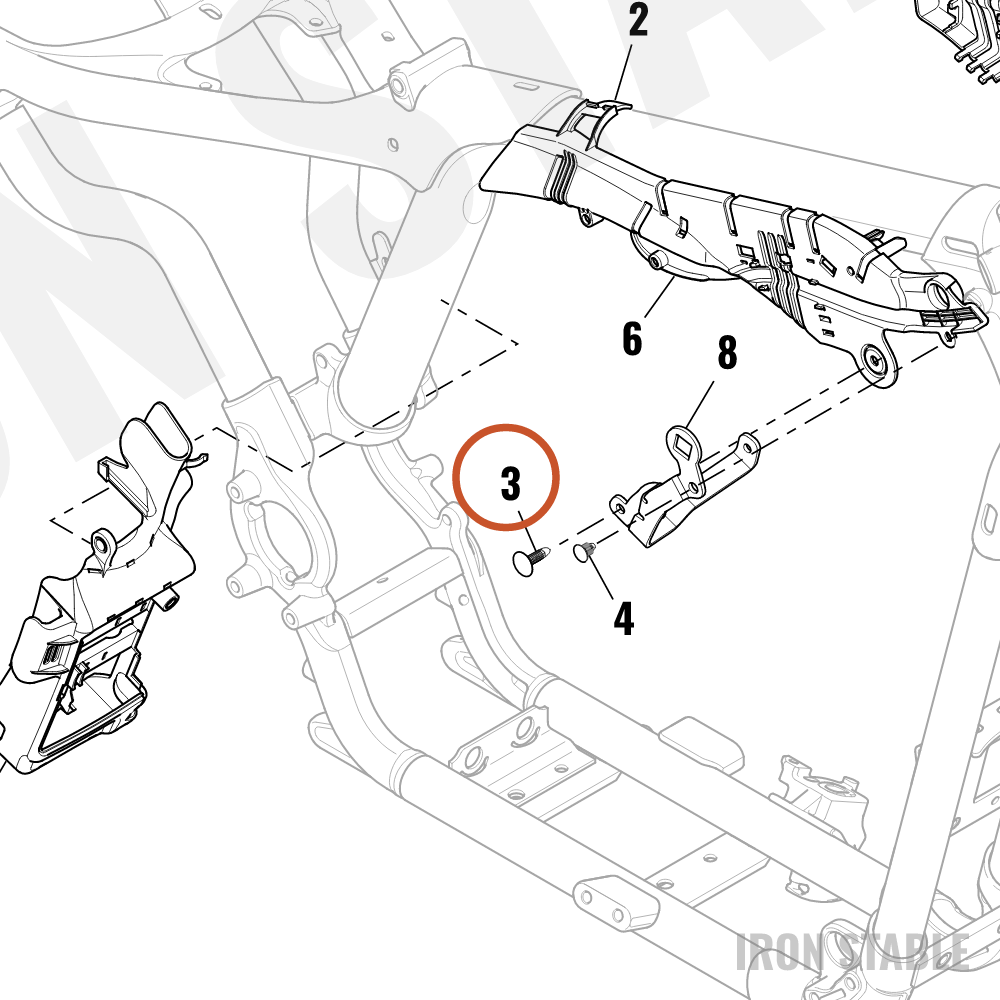 Harley-Davidson Push-In Fastener