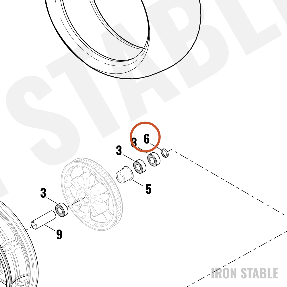 Harley-Davidson Spacer, Lh, Rr Whl, Zinc Plt